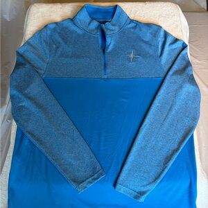 Under Armor Men's Blue Quarter-Zip Performance Pullover Toka Sticks